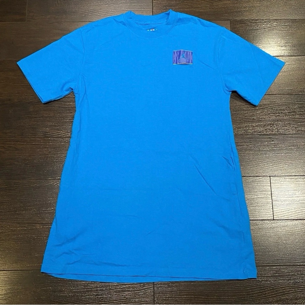 Nike Jordan Essential Dress T-Shirt Womens Size M Medium DC2162-468 Teal Blue